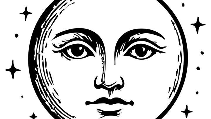 vector afbeelding volle maan